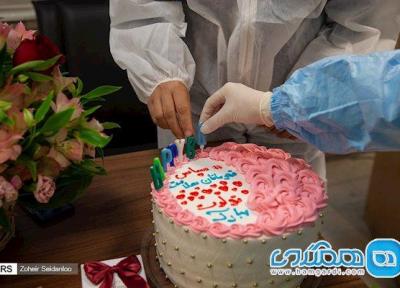 جشن تولد قهرمانان سلامت در بیمارستان