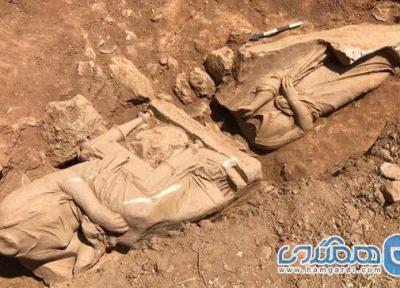 اعلام کشف مجسمه های تاریخی در قبری در یونان