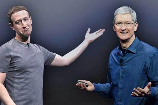 افشای دشمنی مدیران اپل و فیس بوک