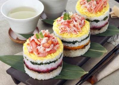 طرز تهیه کیک سوشی با میگو ، خوشمزه ترین و شیک ترین کیک مهمونی