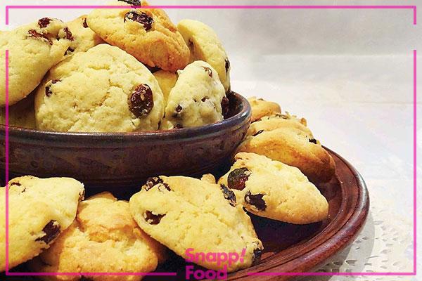 طرز تهیه شیرینی کشمشی در فر یا بدون فر