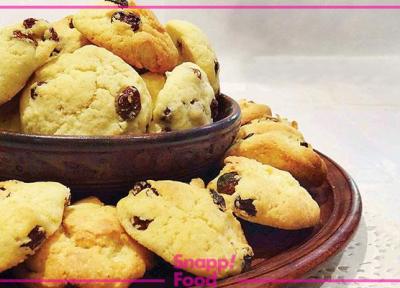 طرز تهیه شیرینی کشمشی در فر یا بدون فر